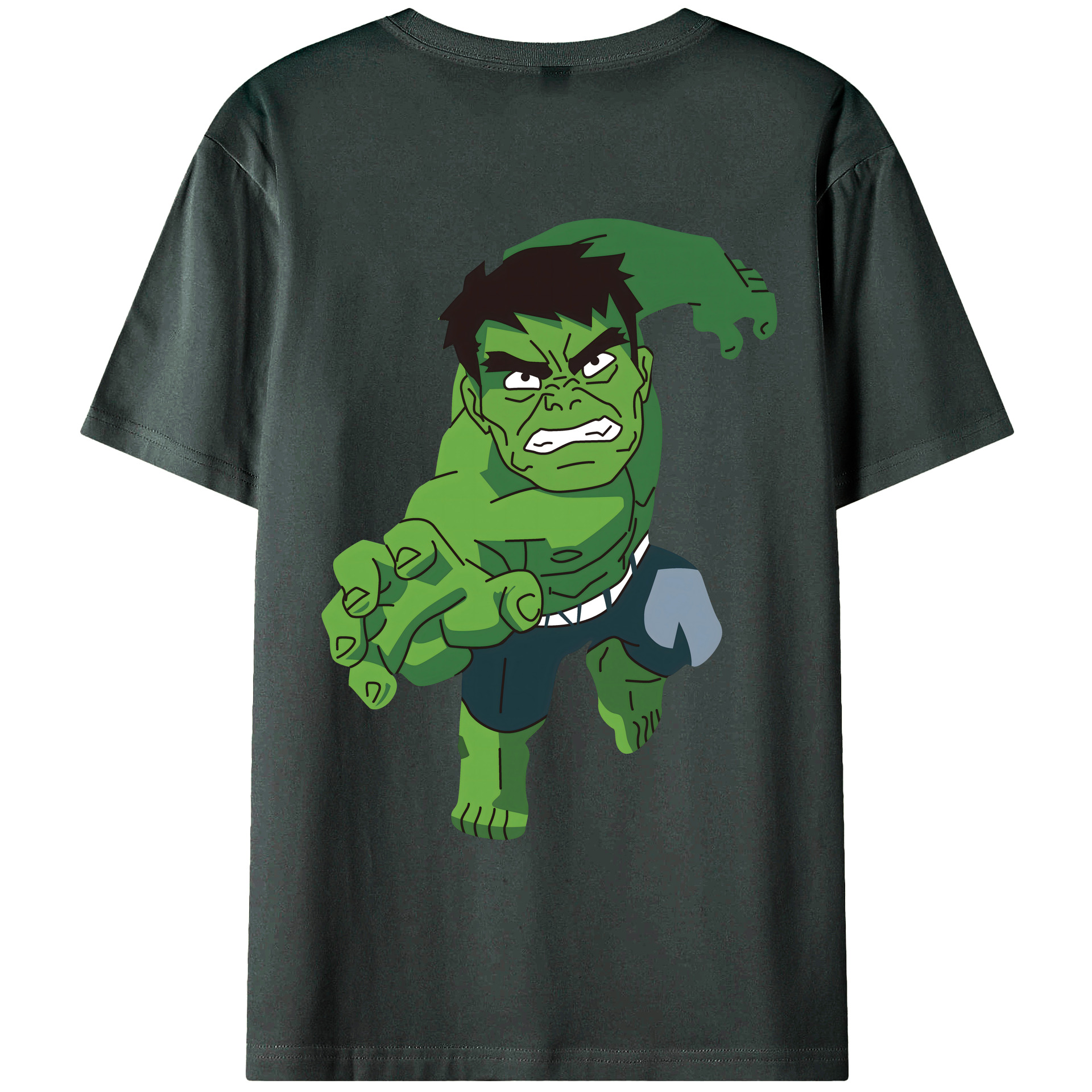 （画像用） アベンジャーズ The Avengers 綿100％ メンズ半袖Tシャツ（バックプリント） 通気性